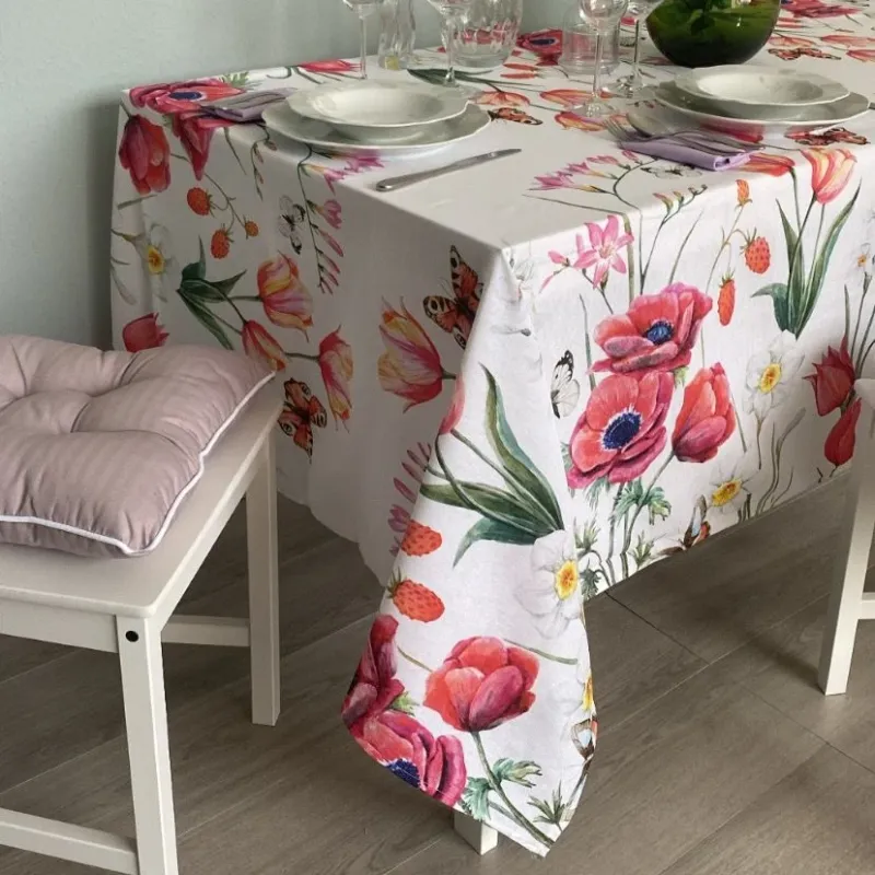 Servizio da tavola x6 TULIPA by Maestri Cotonieri Nuova Collezione