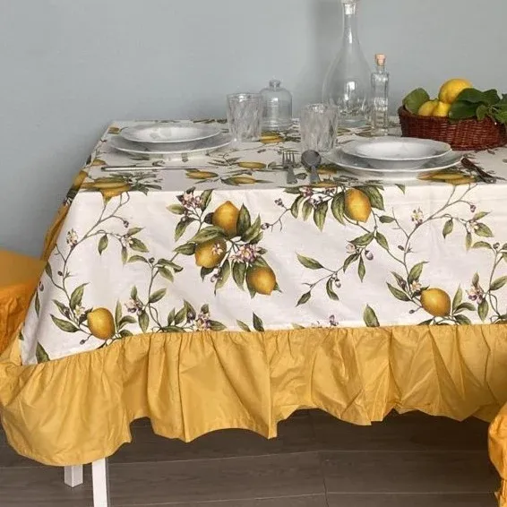 Tovaglia x12 SORRENTO ROUCHES by Maestri Cotonieri Offerta Lampo
