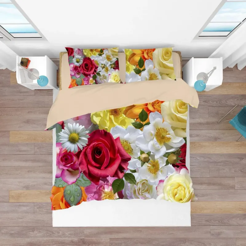 Parure Copripiumino matrimoniale LETTO FIORITO by Karì Acquista Ora