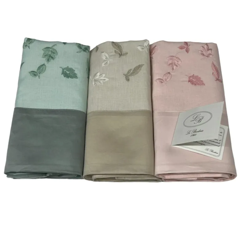 Set Asciugamani 3+3 in Puro Lino (varie fantasie) by Broderie Prezzo Conveniente