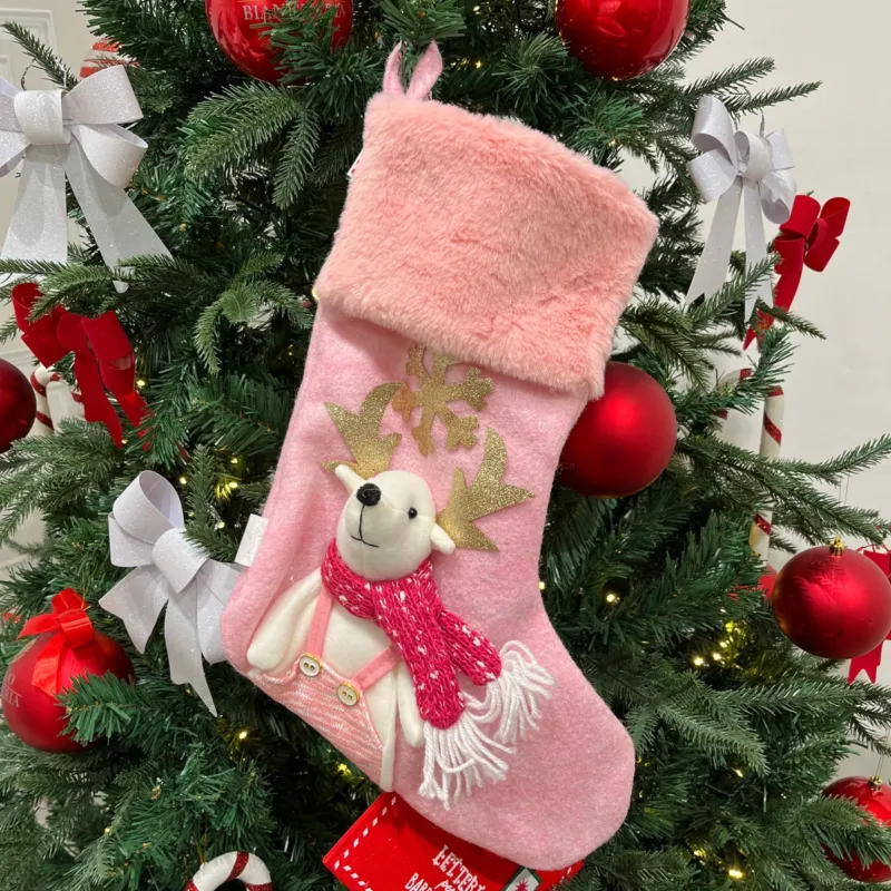 Calza Befana RENNA Rosa By Preziosa Home (Natale) Compra Oggi Stesso