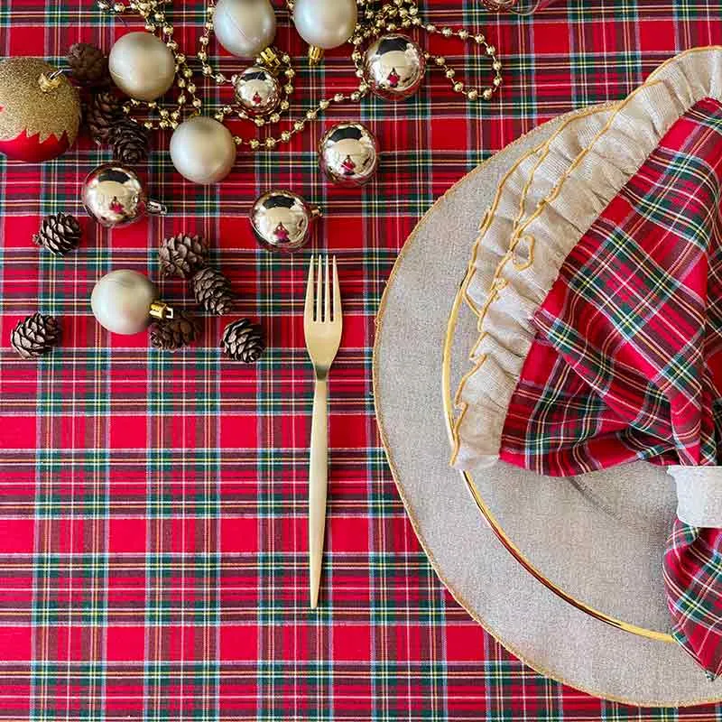 Tovaglia TARTAN ROSSO - Magilù Prezzo Scontato
