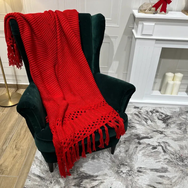 Prezzo Di Fabbrica Coperta in Maglia Traforata by Preziosa Luxury Home