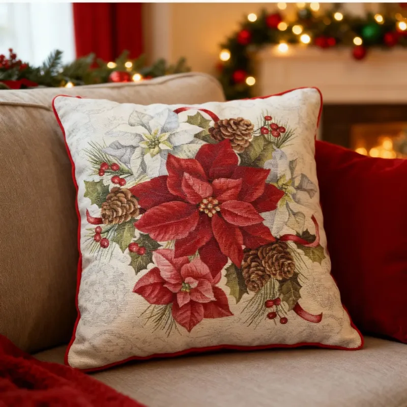 A Buon Prezzo Cuscino Arredo STELLA DI NATALE dis.15 - Karì