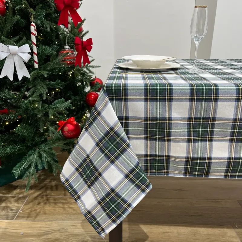 Ultime Pezzi Tovaglia x18 TARTAN VERDE by Maestri Cotonieri (Natale)