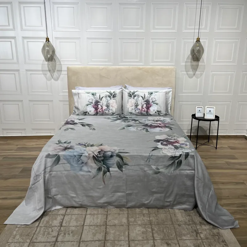 Parure Copripiumino BLOOM PLATINUM By Randi Occasione Imperdibile