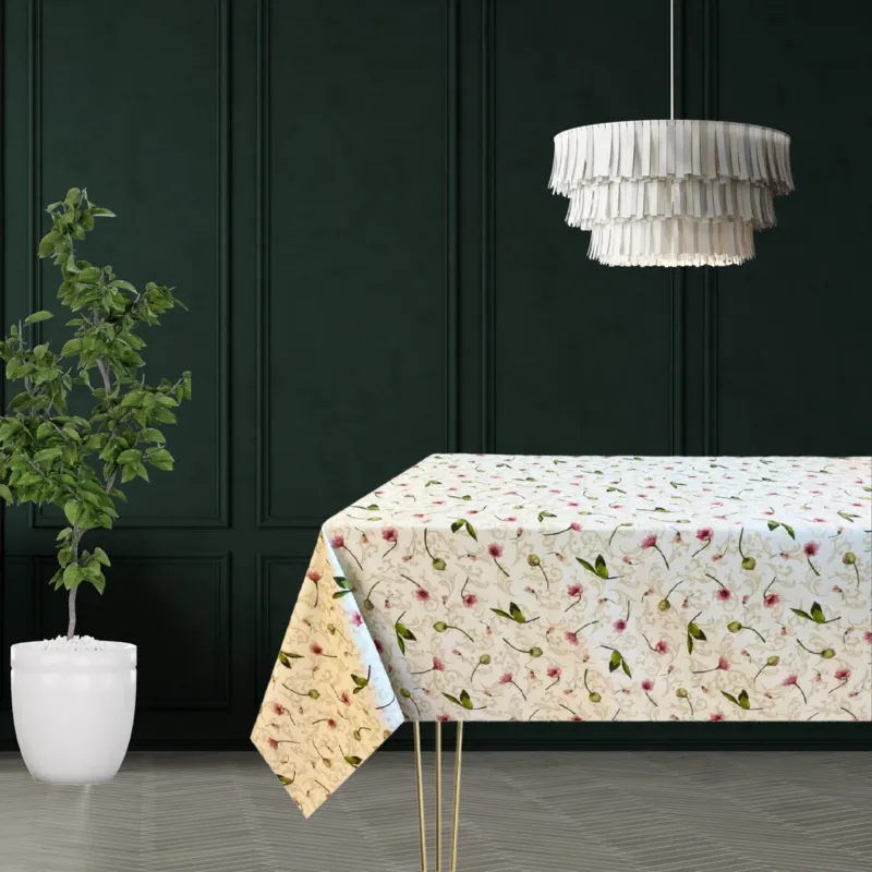 Tovaglia DAMASCATA CON FIORI By Magilu Offerta Lampo