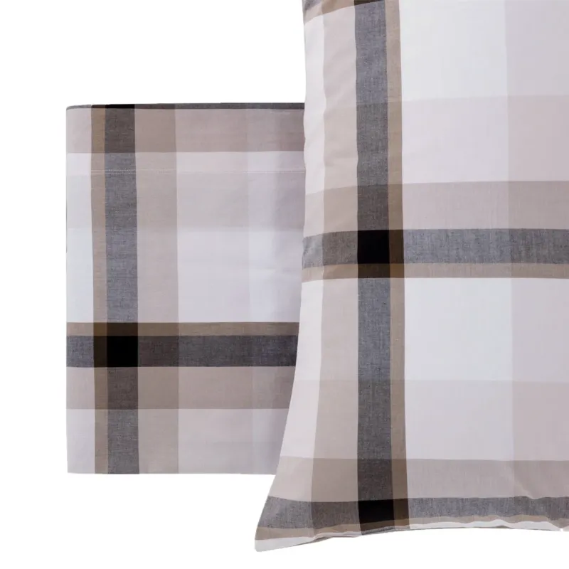 Copripiumino ARBUS 100% cotone percalle tinto in filo By Riviera Ultime Pezzi