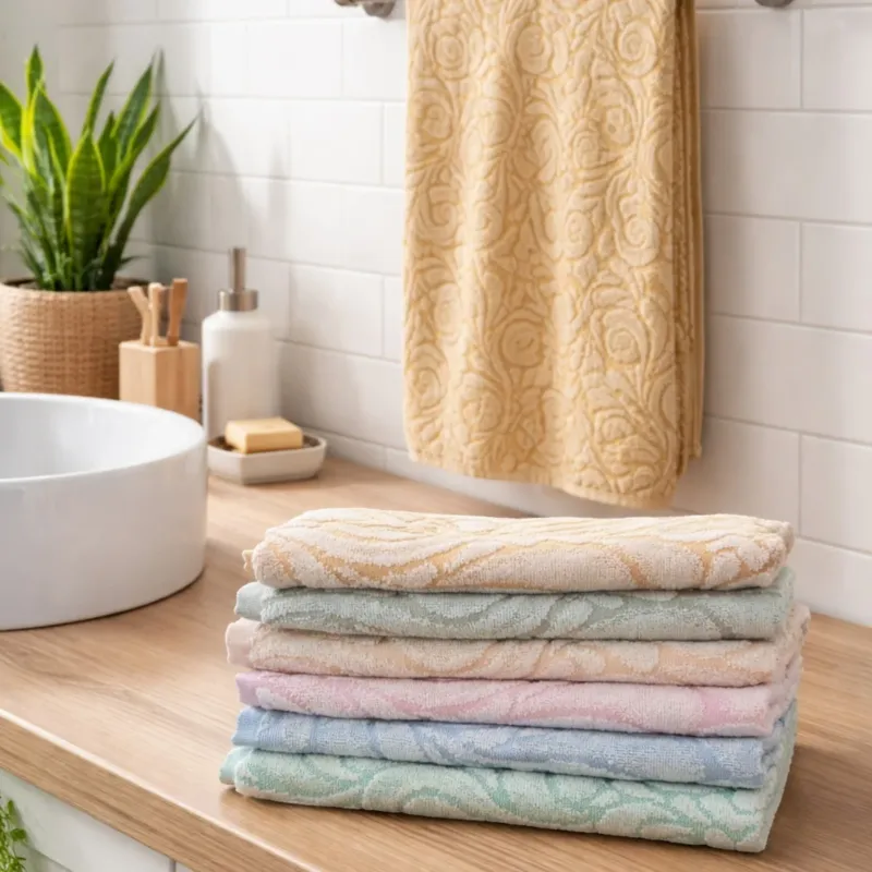 Set da 6 Ospite o Asciugamano Spugna Velour in puro cotone – Karì Compra Online