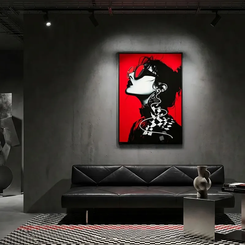 Acquista Ora STAMPA C/LED SU TELA PSYCO -B- (APPLICAZIONE 3D ACRILICO) - FERRETTI