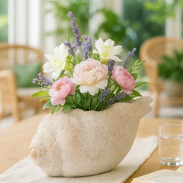 Non Perdere VASO SHELL SAND -B- CM 35X23X18 - FERRETTI