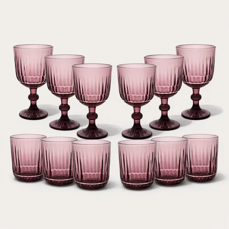 Nuova Collezione Set 6 Bicchieri/Calici Royal Porpora - Arca