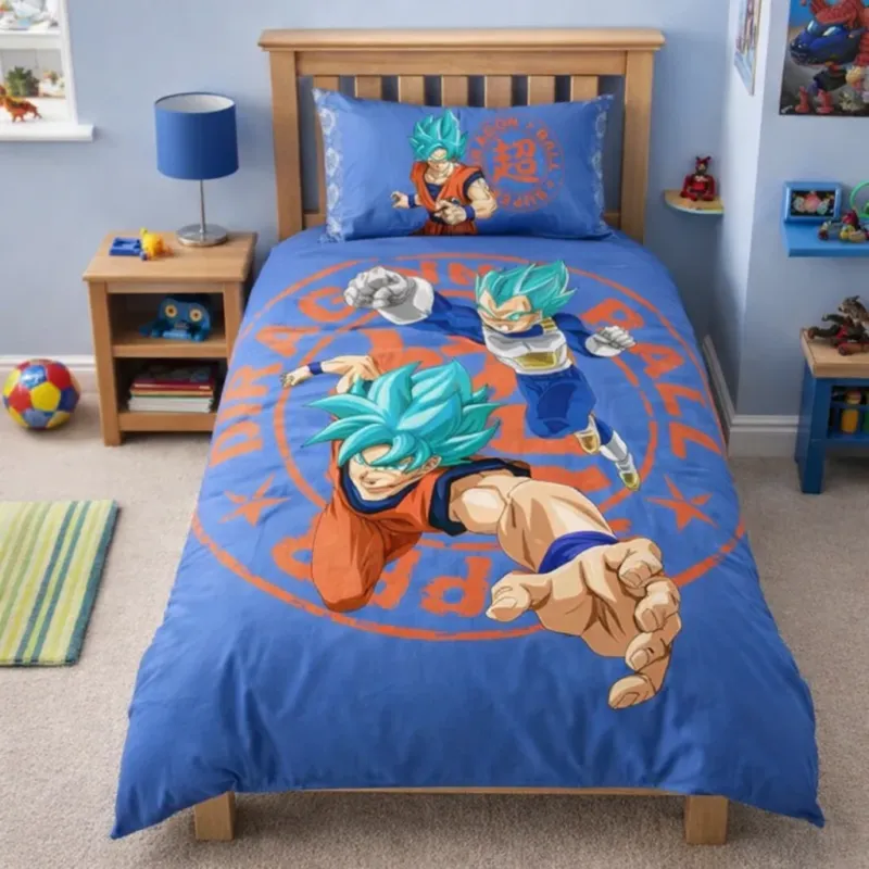 Offerta Limitata Completo Lenzuola Dragon Ball – Letto Singolo – 100% Cotone