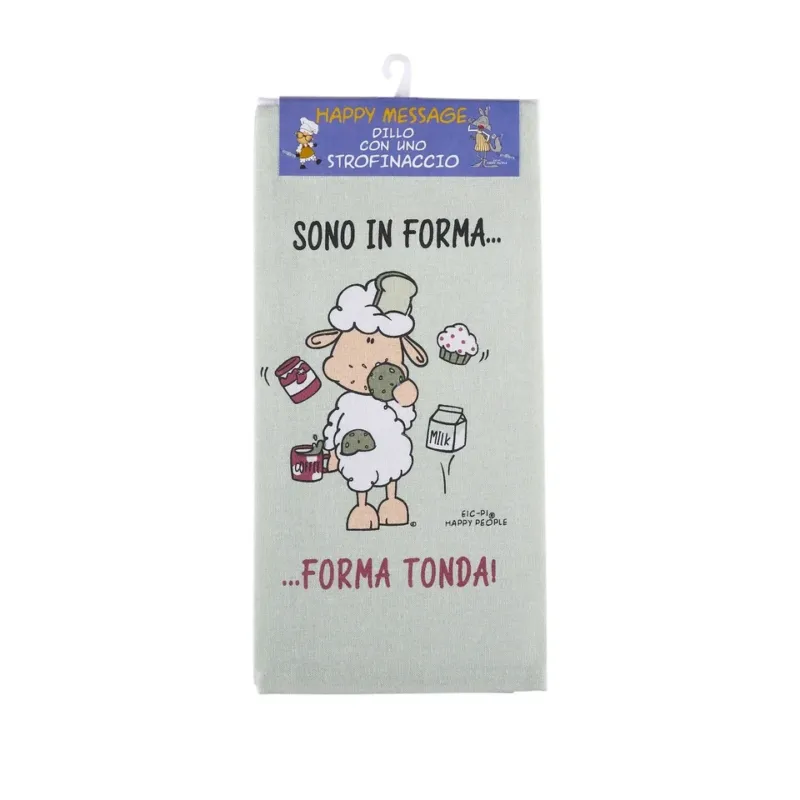 Compra Adesso Coppia strofinacci Forma Tonda - Happy People