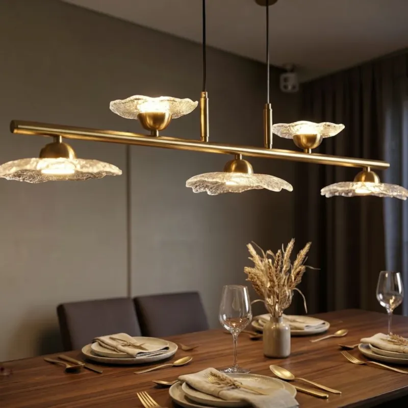 Scelto Dai Clienti LAMPADARIO EMILY 5 LUCI VETRO TRASPARENTE - FERRETTI