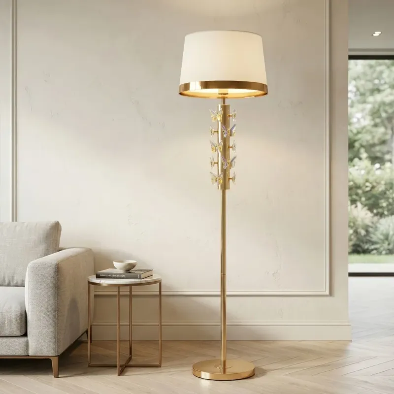 Prezzo Di Fabbrica LAMPADA DA TERRA GOLD BUTTERFLY - FERRETTI