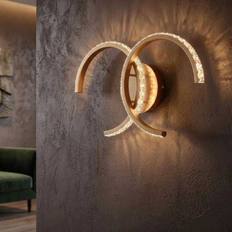 Prezzo Scontato LAMPADA DA MURO LED DOUBLE C (LUCE CON 3 TEMPERATURE DI COLORE) - FERRETTI