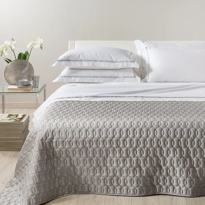 Must-Have Trapuntino In Raso Di Cotone Roma Matrimoniale - Caleffi
