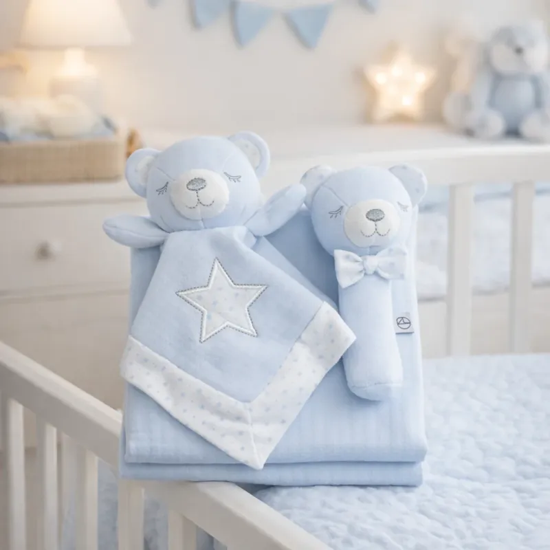 Set Baby 3 Pz Orsetto – Copertina + Dou Dou + Sonaglino - Nazareno Gabrielli Solo Oggi