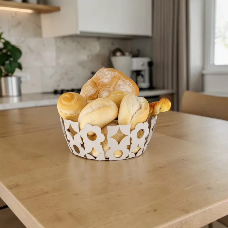 Di Tendenza Cestino Portapane Louis in Metallo Tortora - Montemaggi