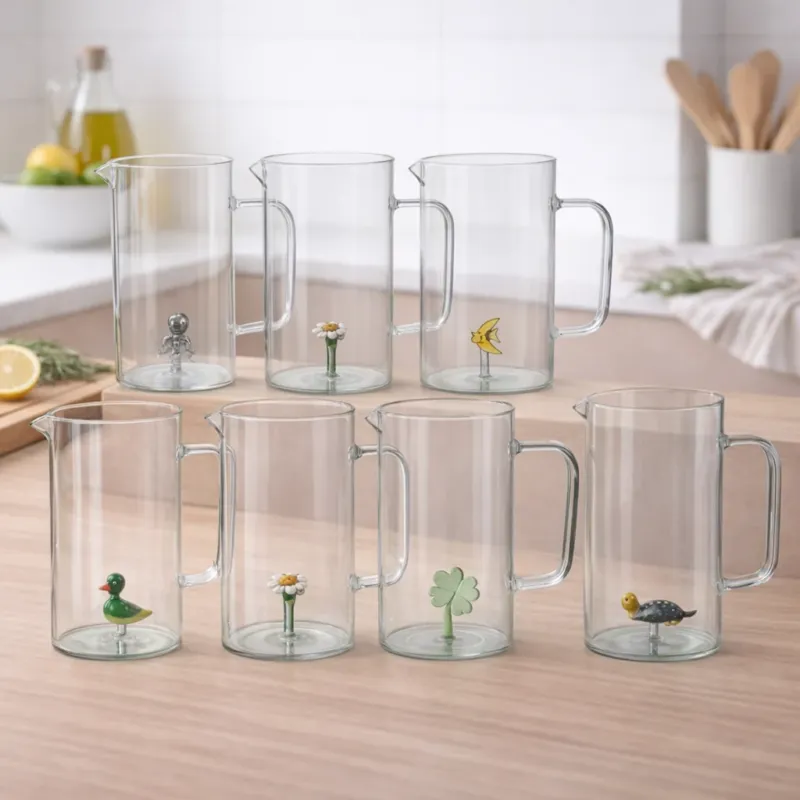 Caraffa in vetro con figure 3d - Gusto Casa Direttamente Dal Produttore