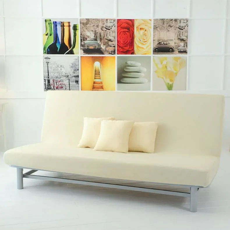 Must-Have Copridivano Bielastico Antimacchia Tinta Unita Genius Queen Senza Braccioli da 125 a 220 cm - Biancaluna