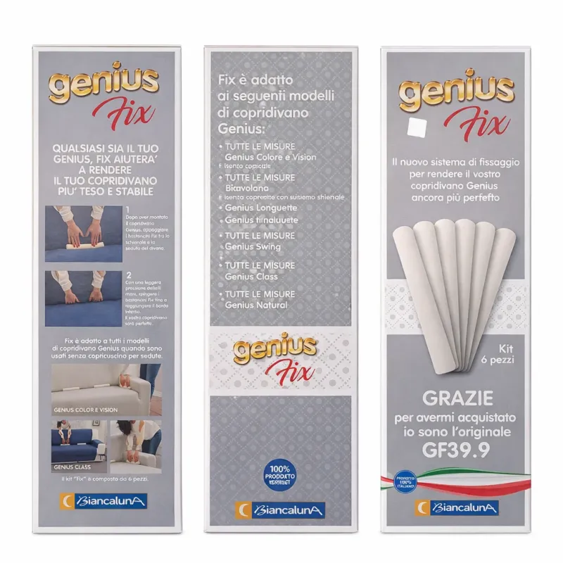 Genius Fix Sistema Fissaggio Copridivano - Biancaluna Compra Oggi Stesso
