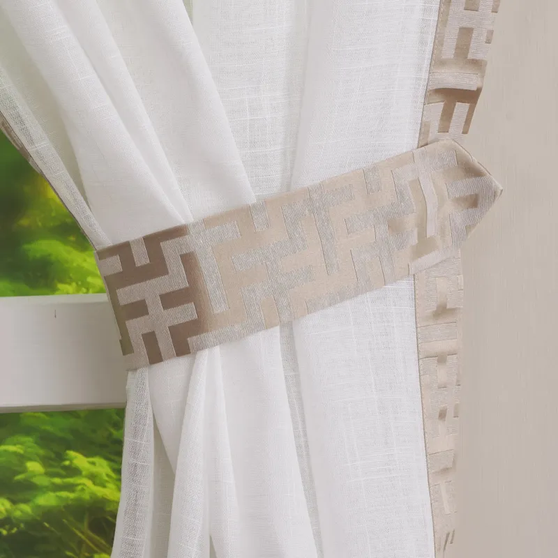 Affare Pannello Tenda Trendy Maè 150x290 cm con Fascia Copribastone Regolabile - Via Roma 60