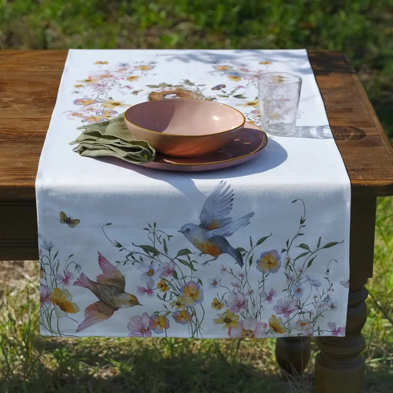 Pagamento Sicuro Runner MELODIA DI PASQUA in Cotone 50x150 cm - Petracchi