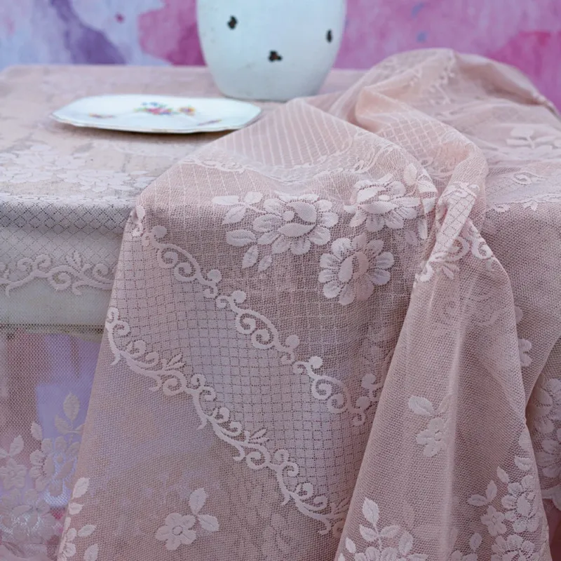 Copritavola ANDROMEDA Atelier 17 150x280 cm con balza shabby chic – elegante copertura tavolo in poliestere Promo Stagionale