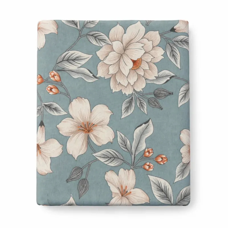 Spedizione Espresso Telo Arredo Copritutto Flower 2 Posti 260x260 in Cotone - Il Filo