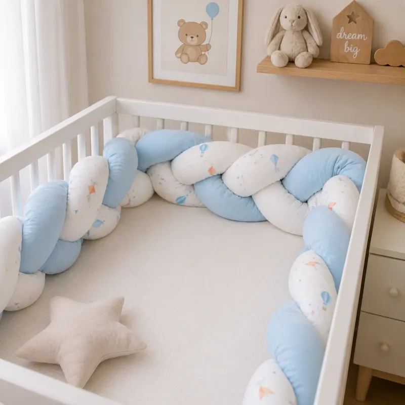 Paracolpi Intrecciato Sogno Celeste 150 cm - 7sons Nuova Collezione