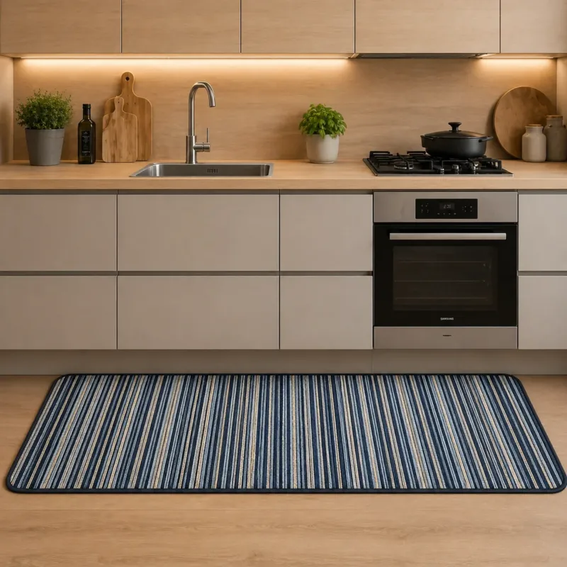 Tappeto Mille Righe Karì Antiscivolo Made in Italy Cinigliato Lavabile Cucina Corridoio Super Prezzo