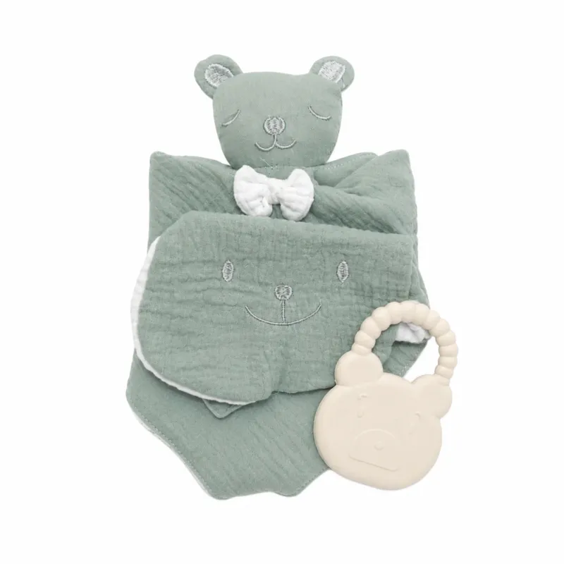Set Gift Neonato con Dou Dou, Bavaglino e Dentizione - Ellepi Economico