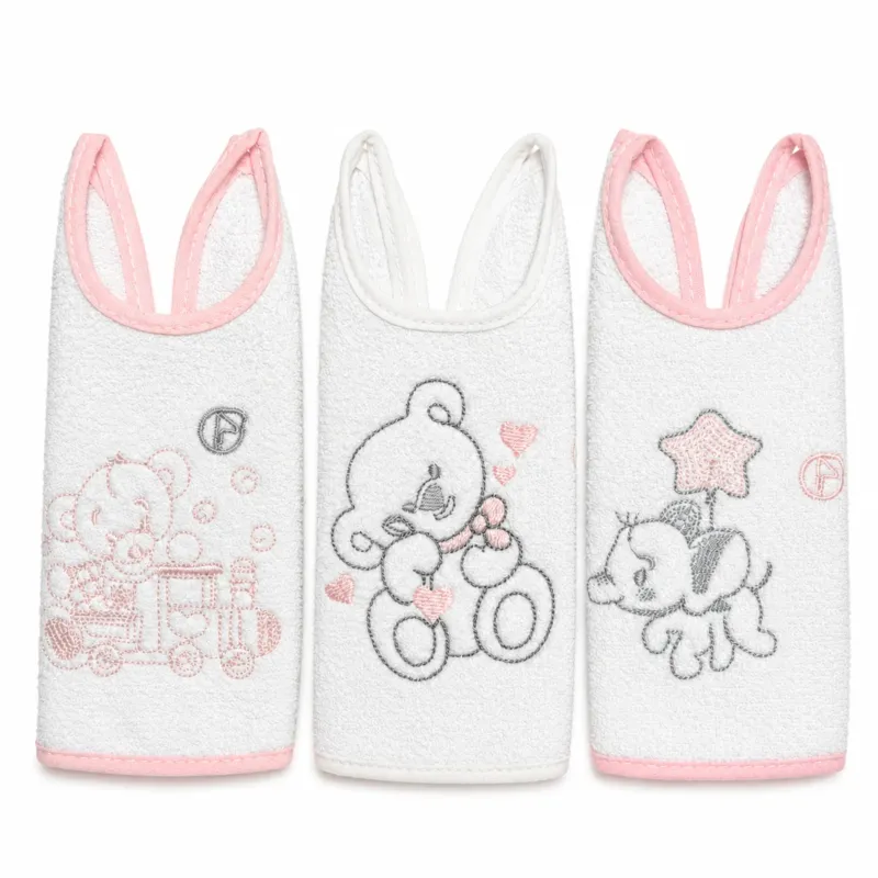 A Buon Prezzo Set 3 Bavaglini Dolci Coccole in Spugna - 7 Sons