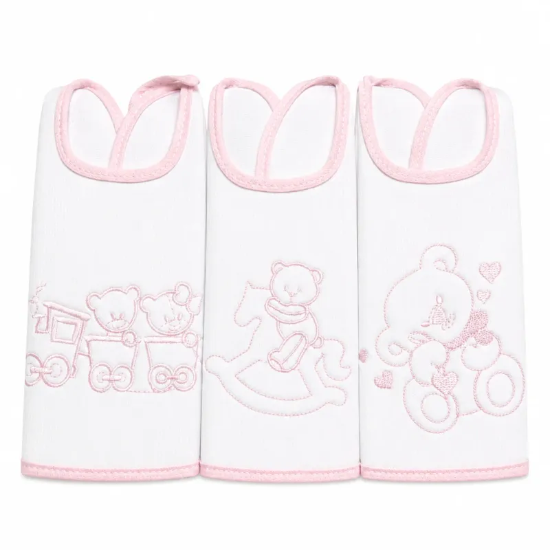 Miglior Prezzo Set 3 Bavaglini Primi Sorrisi in Cotone - 7 Sons