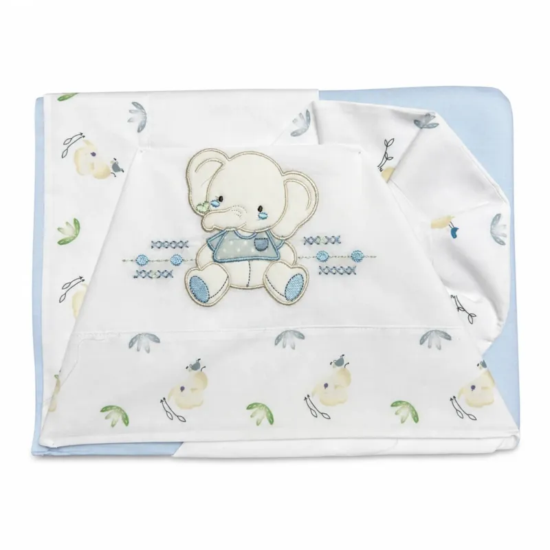 Prezzo Ridotto Completo Lenzuola Lettino 3 Pezzi Tenero Piccolino - Bruco Bruco