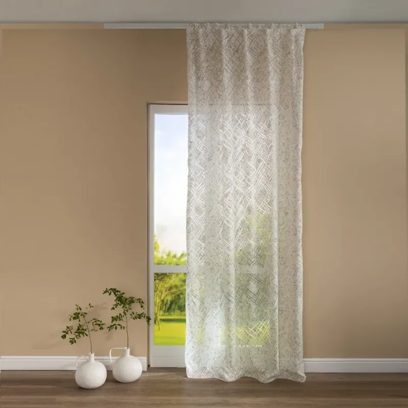 Consegna Rapida Pannello Tenda con Fascia Copri Bastone Abel Maè 145x290 cm - Via Roma 60